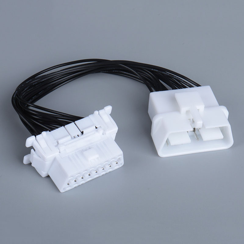 15cm Automotive OBD one-to-one full core cable OBD2 16 pin 16 core extension cable