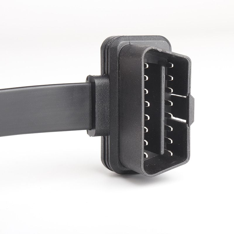 50cm Automobile OBD2 one  to three   flat  16 core  cable OBD2 adapter extension cable