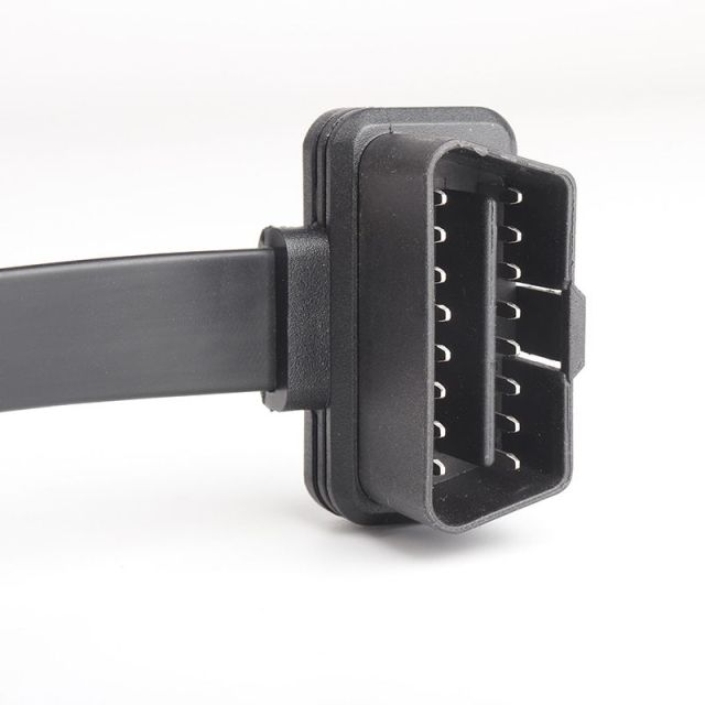 50cm Automobile OBD2 one  to three   flat  16 core  cable OBD2 adapter extension cable