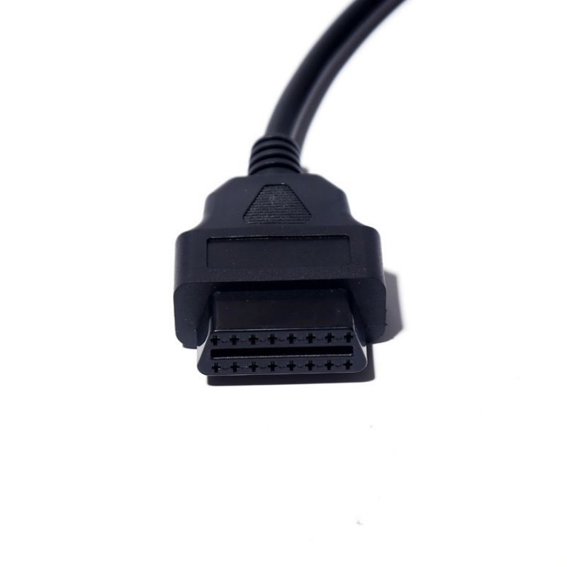 30cm OBD2 diagnostic tool cable  L-shaped elbow right angled 16pin extension cable vehicle mounted ELM327 connection cable