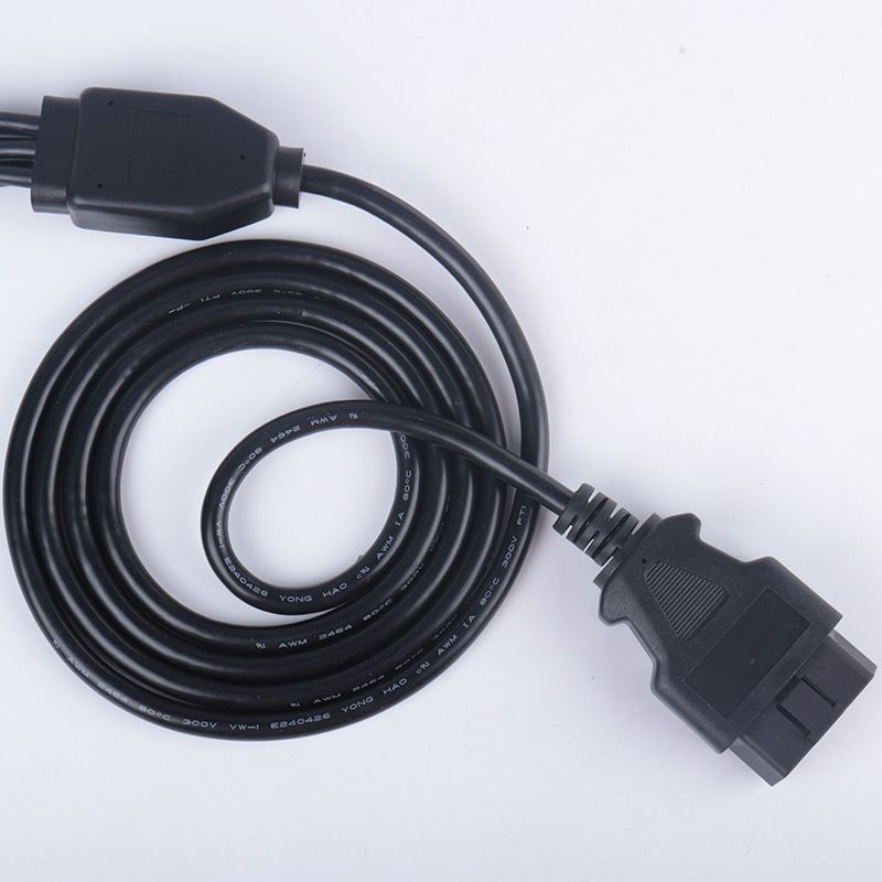2.1M OBD2 male to 6 DB9 female cable serial RS232 OBD2 cable