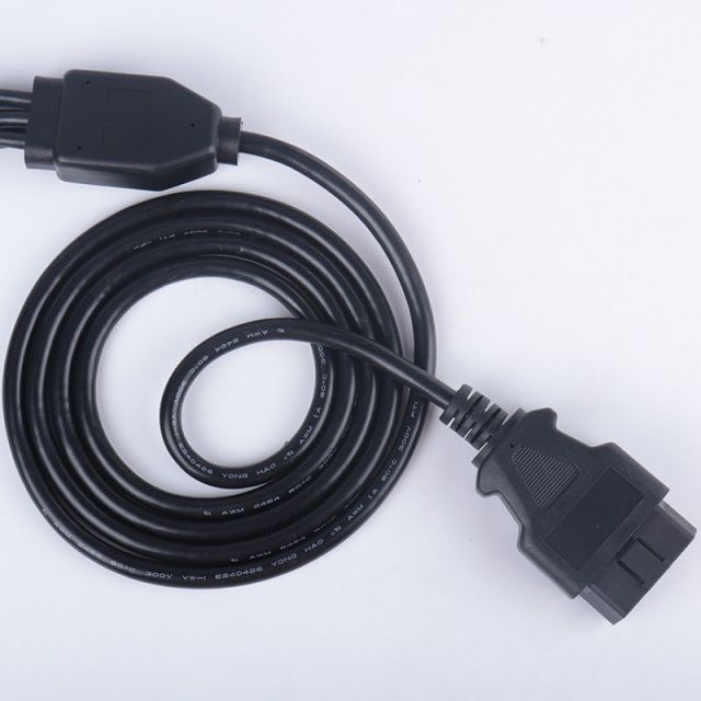 2.1M OBD2 male to 6 DB9 female cable serial RS232 OBD2 cable
