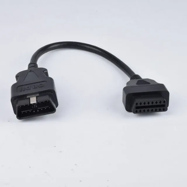 Automotive OBD male to female 16 core powered 16PIN extension cable OBD2 diagnostic tool extension cable with metal buckle