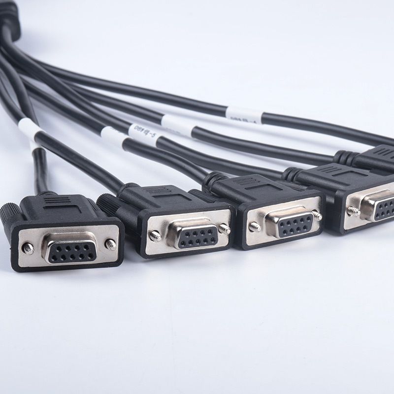2.1M OBD2 male to 6 DB9 female cable serial RS232 OBD2 cable
