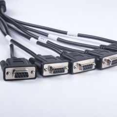 2.1M OBD2 male to 6 DB9 female cable serial RS232 OBD2 cable
