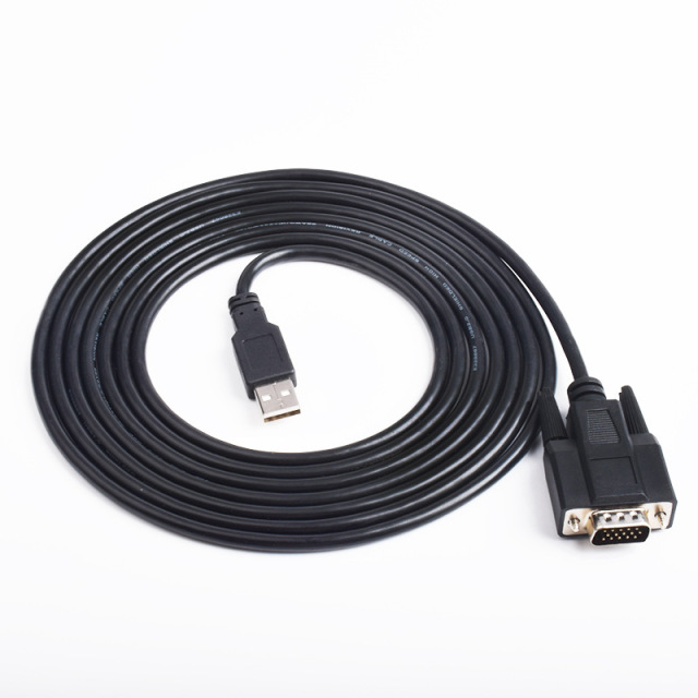 DB15 pin male interface cable Serial RS232 USB connection cable