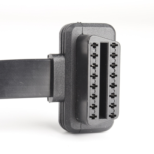 60cm OBD2 16 pin 16 core 1/3 extension cable with independent switch