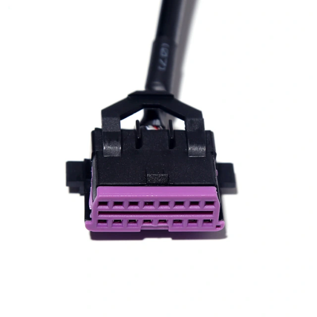  50CM car OBD2 one to  two extension cable for  Volkswagen Audi Skoda 