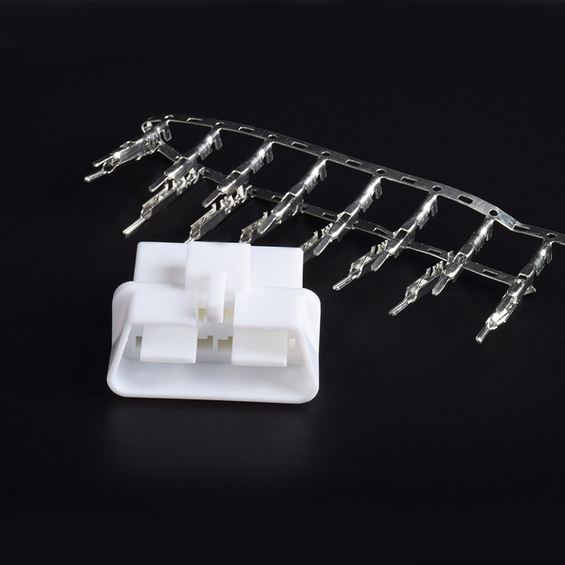 Assembled OBD male connector OBD2 solderless crimping male plug with 16 terminals