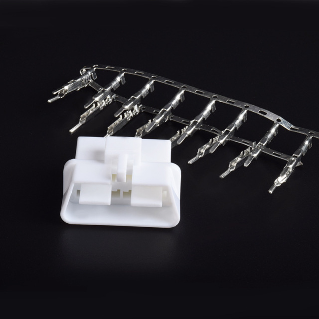 Assembled OBD male connector OBD2 solderless crimping male plug with 16 terminals