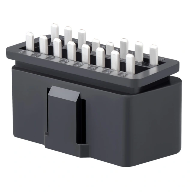 Automotive OBD2 16 Pin Male Connector OBDII 12V 24V Truck Diagnostic Interface Plug