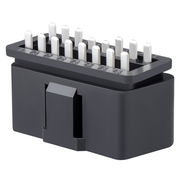 Automotive OBD2 16 Pin Male Connector OBDII 12V 24V Truck Diagnostic Interface Plug