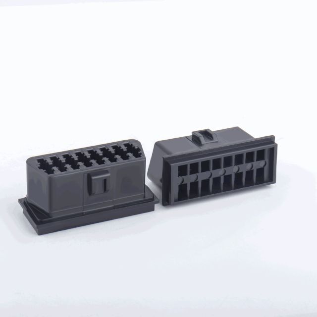 Automotive OBD2 16Pin female connector OBD plug+shell+terminal+screw
