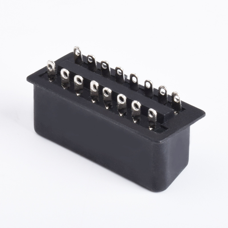 OBD 16PIN female connector automotive OBD2 diagnostic interface female connector