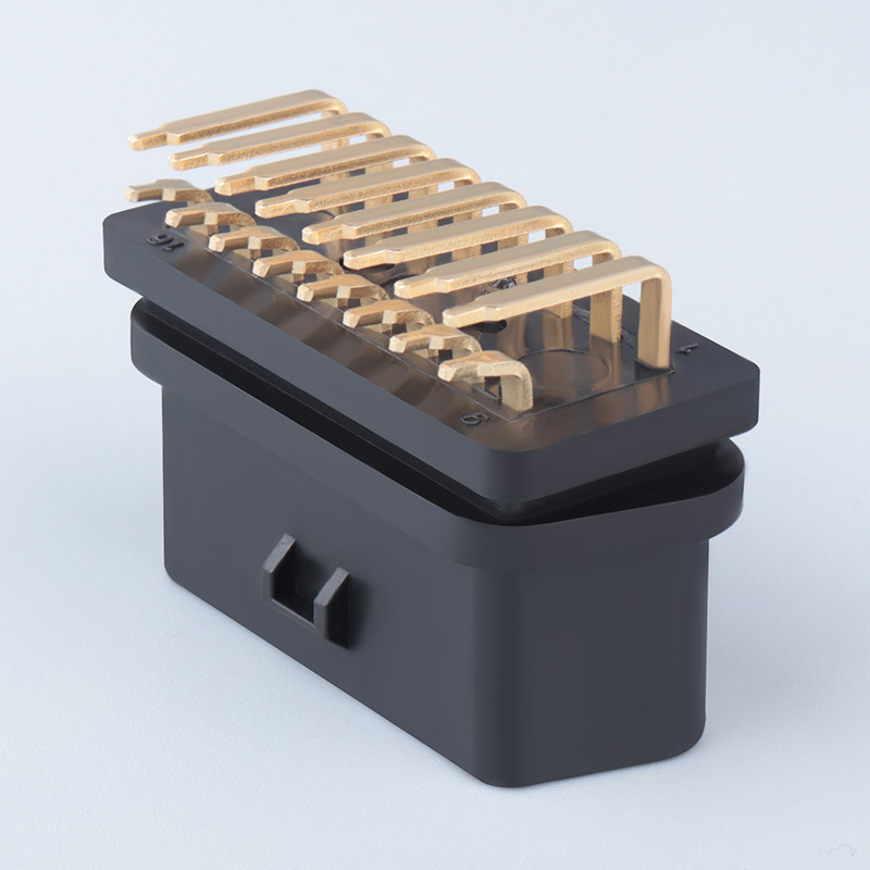 OBD2 16PIN 90 ° bent pin female connector OBD2 Female Plug J1962  female   plug