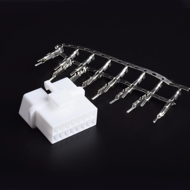 Assembled OBD male connector OBD2 solderless crimping male plug with 16 terminals
