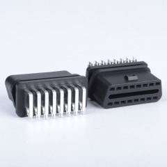 OBD2 16PIN 90 ° bent pin female connector OBD2 Female Plug J1962  female   plug