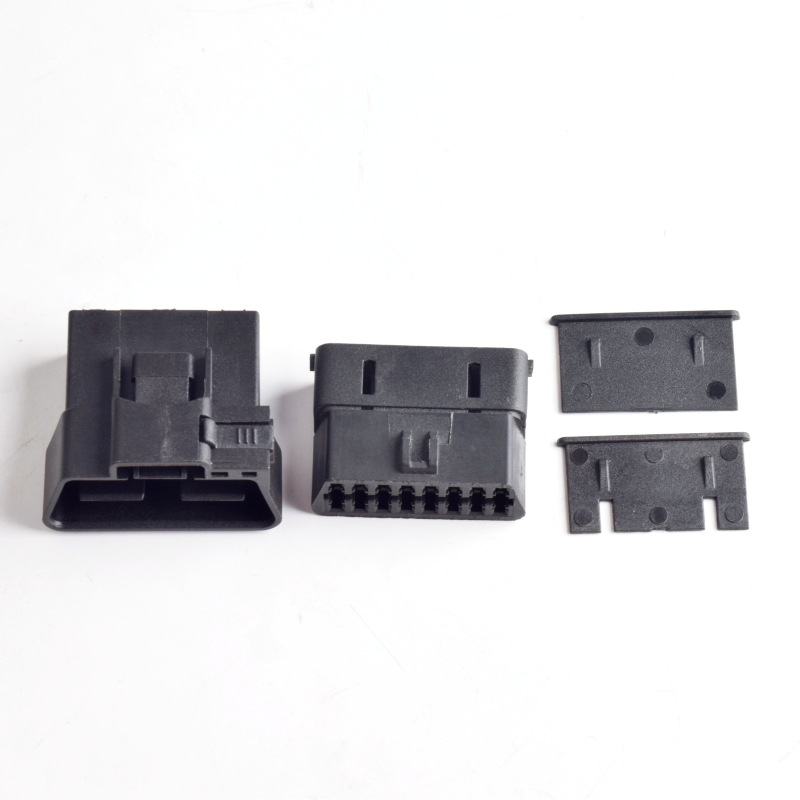 Automotive OBDll 16Pin connector with lock male housing+female housing OBD plug+housing+terminal
