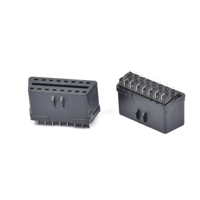 Automotive OBD2 female  connector OBD 16 pin plug