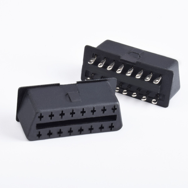 OBD 16PIN female connector automotive OBD2 diagnostic interface female connector