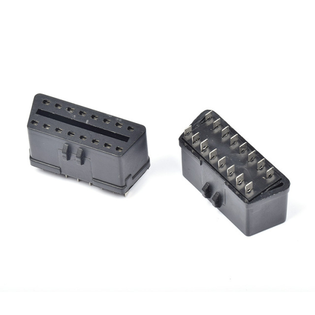 Automotive OBD2 female  connector OBD 16 pin plug
