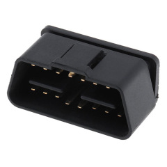 OBD2 16pin male gold-plated connector  90 degree right bending  OBD 16pin  plug  car truck obd2  plug