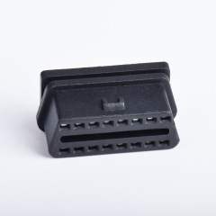 Automotive OBD2  16 pin  female connector OBD plug diagnostic interface with optional housing
