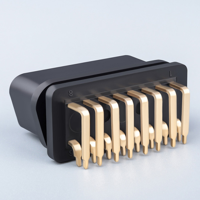 OBD2 16PIN 90 ° bent pin female connector OBD2 Female Plug J1962  female   plug