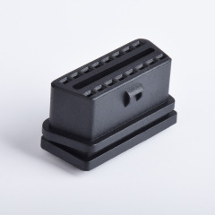 Automotive OBD2  16 pin  female connector OBD plug diagnostic interface with optional housing