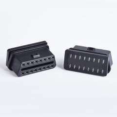 Automotive OBD2  16 pin  female connector OBD plug diagnostic interface with optional housing