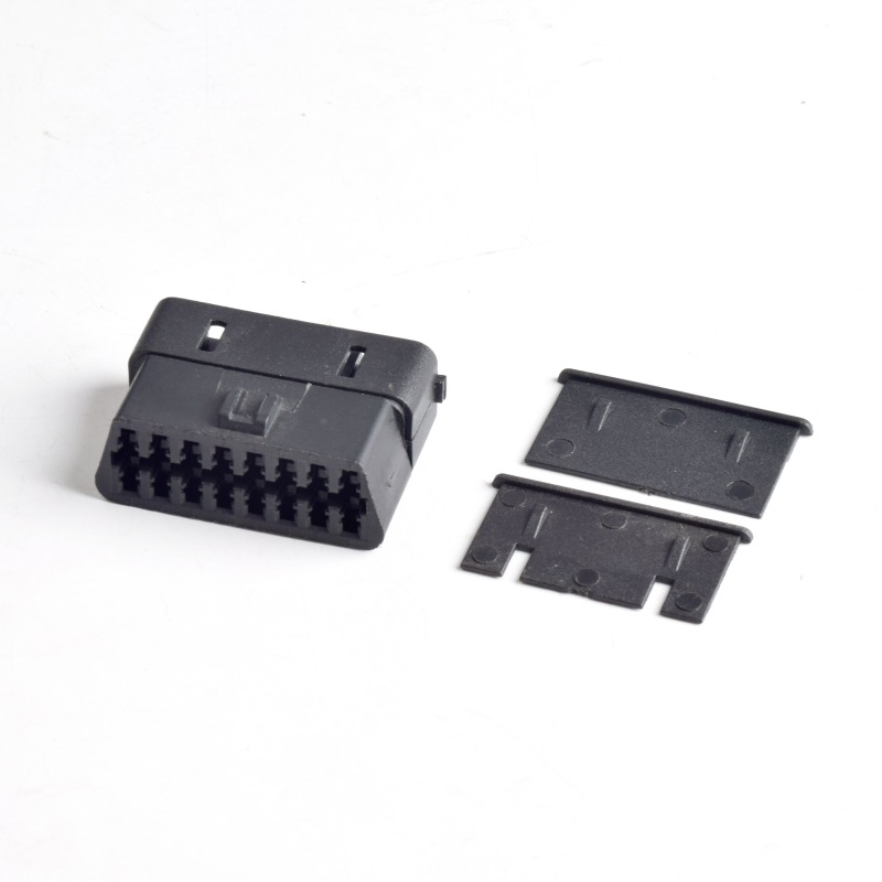 Automotive OBDll 16Pin connector with lock male housing+female housing OBD plug+housing+terminal