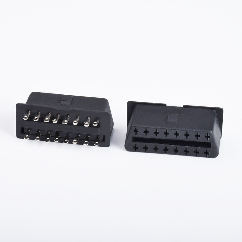 OBD 16PIN female connector automotive OBD2 diagnostic interface female connector