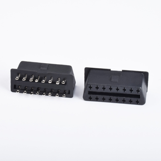 OBD 16PIN female connector automotive OBD2 diagnostic interface female connector