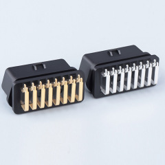 OBD2 16PIN 90 ° bent pin female connector OBD2 Female Plug J1962  female   plug