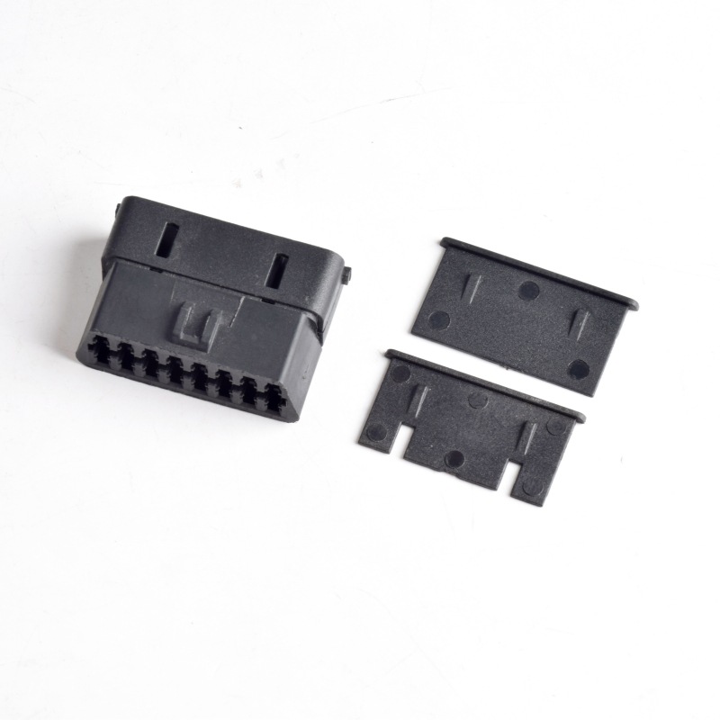 Automotive OBDll 16Pin connector with lock male housing+female housing OBD plug+housing+terminal