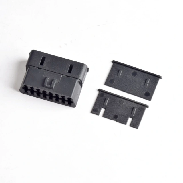 Automotive OBDll 16Pin connector with lock male housing+female housing OBD plug+housing+terminal
