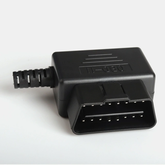 Automotive OBD2 16pin male connector concealed buckle assembly  shell OBD plug+shell+SR screw free