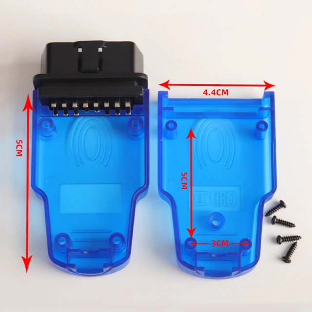 Automotive OBD2 male connector fingerprint housing OBD plug J1962M connector without wires