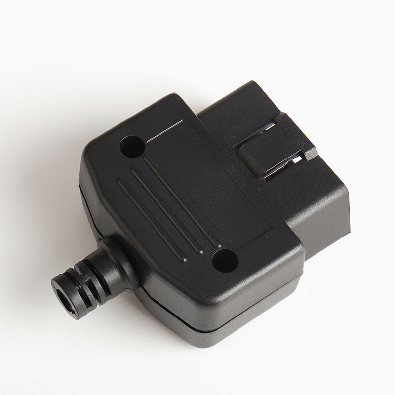 Automotive OBD2 male connector plug+shell+line card+screw OBD plug J1962M connector
