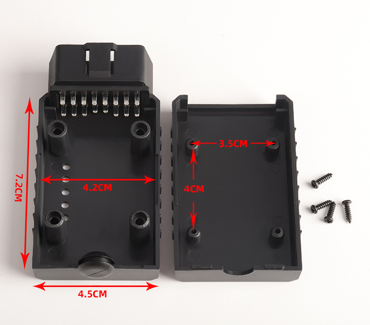 ELM327 OBD2 Connector J1962m Plug Automotive OBD Male Housing Connector