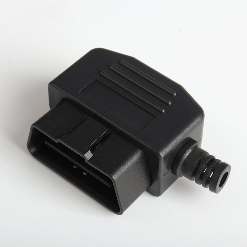 Automotive OBD male connector OBD2 connector plug housing wire card screw OBD plug J1962M