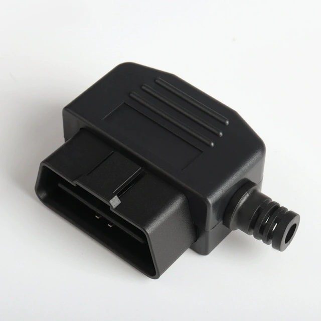 Automotive OBD male connector OBD2 connector plug housing wire card screw OBD plug J1962M