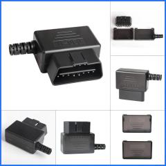 Automotive OBDII male connector OBD2 16 pin connector concealed buckle assembly shell  OBD  J1962M plug