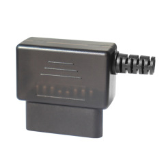 Automotive OBDII male connector OBD2 16 pin connector concealed buckle assembly shell  OBD  J1962M plug