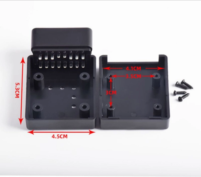 OBDII  male connector OBD2 diagnostic handle ELM327 connector OBD housing J1962m plug