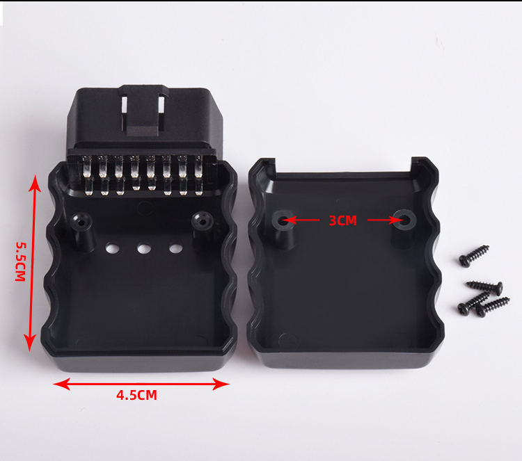 Automotive OBD 16pin connector male OBD2 interface plug J1962M OBDII housing