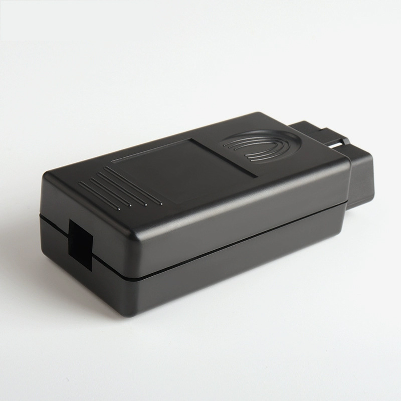 Car truck OBD2 male 16pin  connector rectangular fingerprint housing straight  OBD male J1962M plug