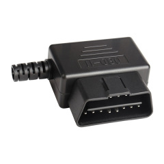 Automotive OBDII male connector OBD2 16 pin connector concealed buckle assembly shell  OBD  J1962M plug