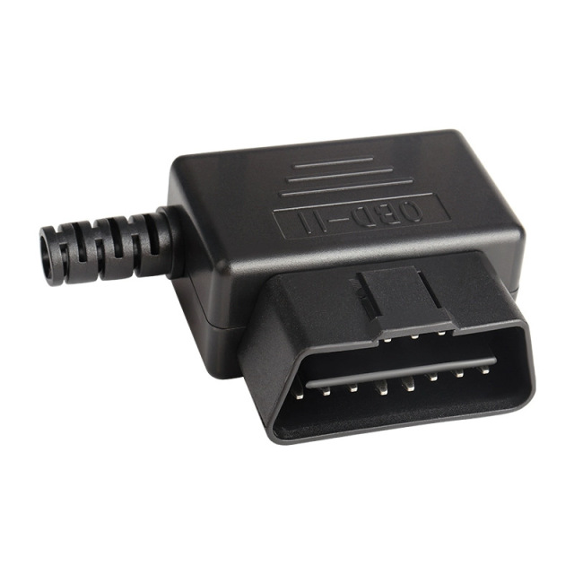 Automotive OBDII male connector OBD2 16 pin connector concealed buckle assembly shell  OBD  J1962M plug