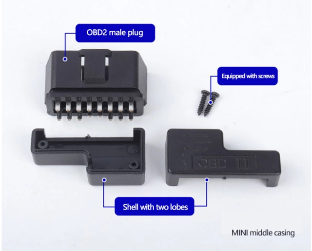 Automotive OBD MINI housing OBD2 plug connector  J1962M  housing